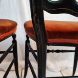 Pair of chairs Napoleon III model Opera