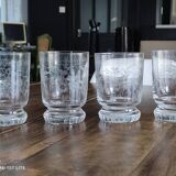Set of 4 crystal water glasses, Concord model, from Cristallerie Theresienthal