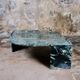 Emerald green marble "eye" coffee table, Roche Bobois, France, 1970s