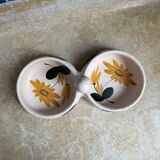 Double ramekin from the Marais pottery, 1960s-70s