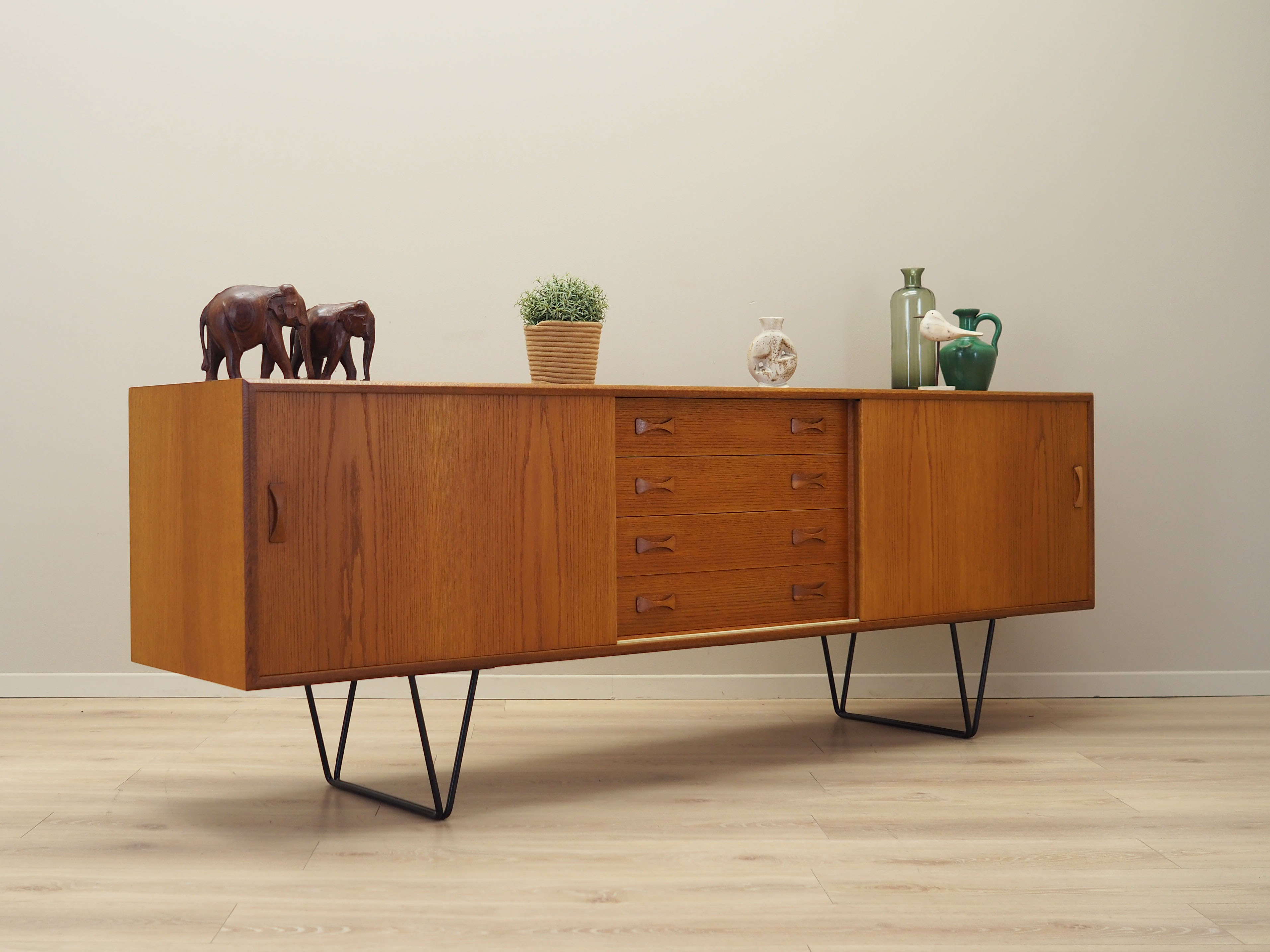 Oak sideboard, Danish design, 1960s, manufactured by Clausen & Søn