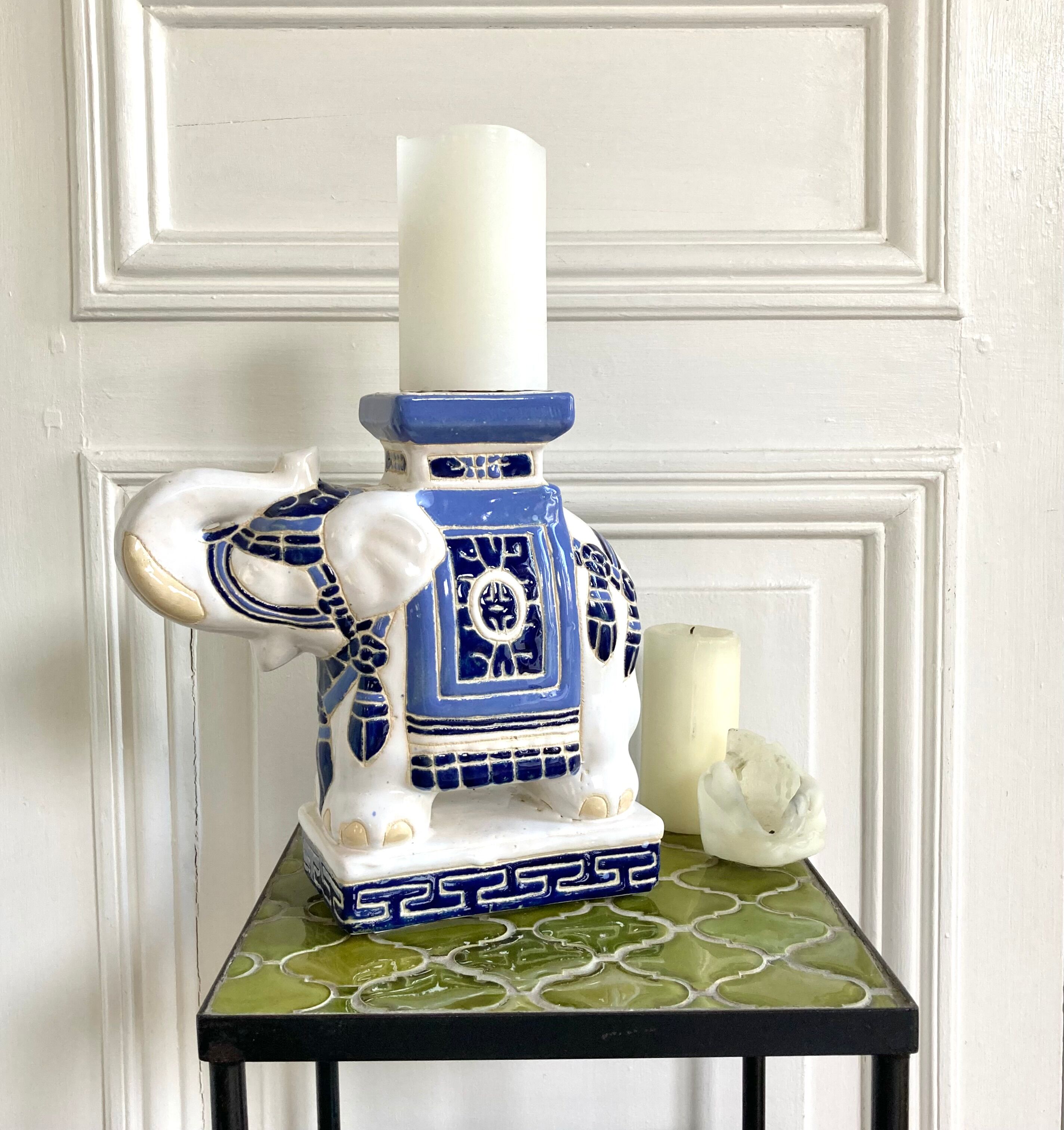 Ceramic elephant plant holder