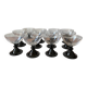 Set of 12 retro dessert cups