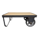 Table basse industrielle noire, années 1960