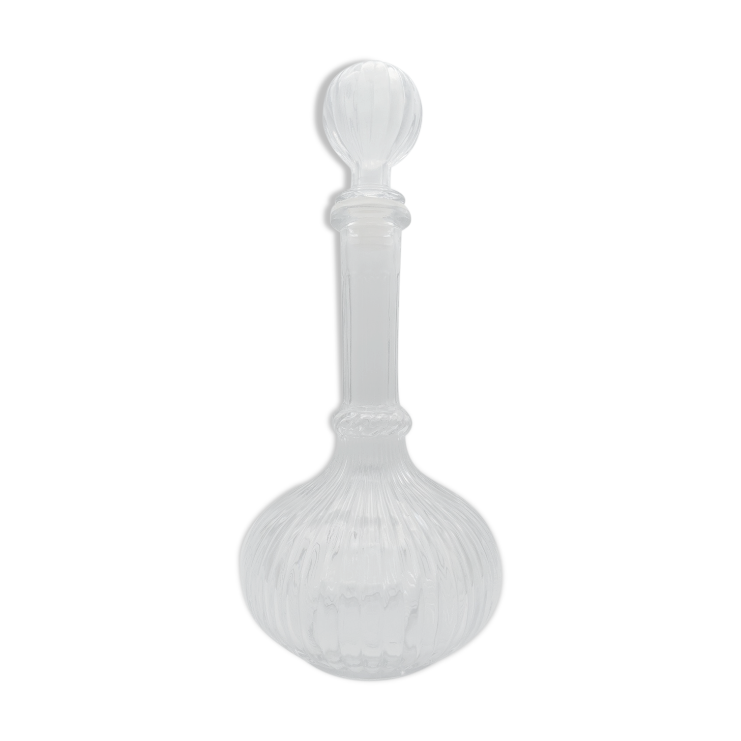 Round italian glass carafe