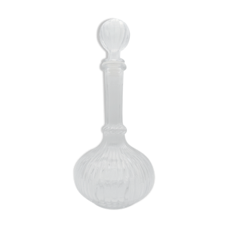 Round italian glass carafe