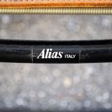 Spaghetti chairs with leather seats by Giandomenico Belotti for Alias, Italy, 1979, set of 6.