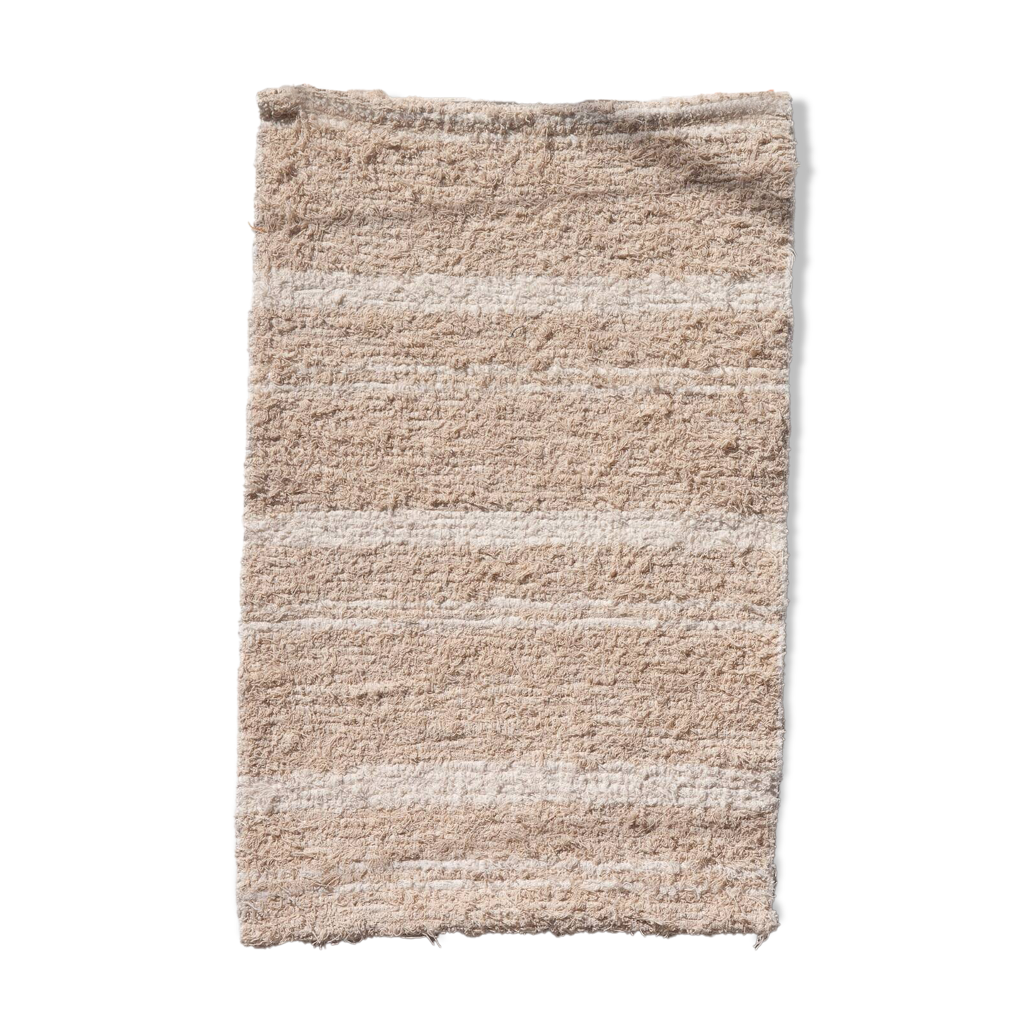 Tapis artisanal tissé main en coton recyclé - 40 x 60 cm