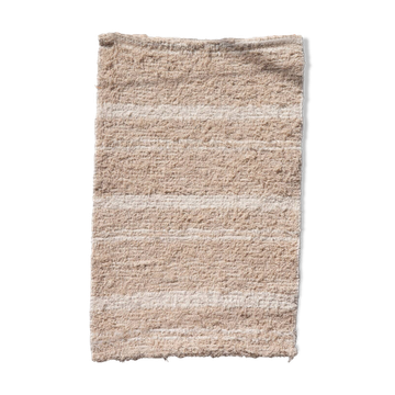 Tapis artisanal tissé main en coton recyclé - 40 x 60 cm