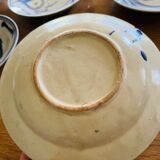 Earthenware plates with carp pattern