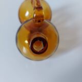 Amber double soliflore vase