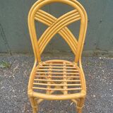 Set of four rattan chairs