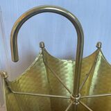 Vintage brass umbrella stand