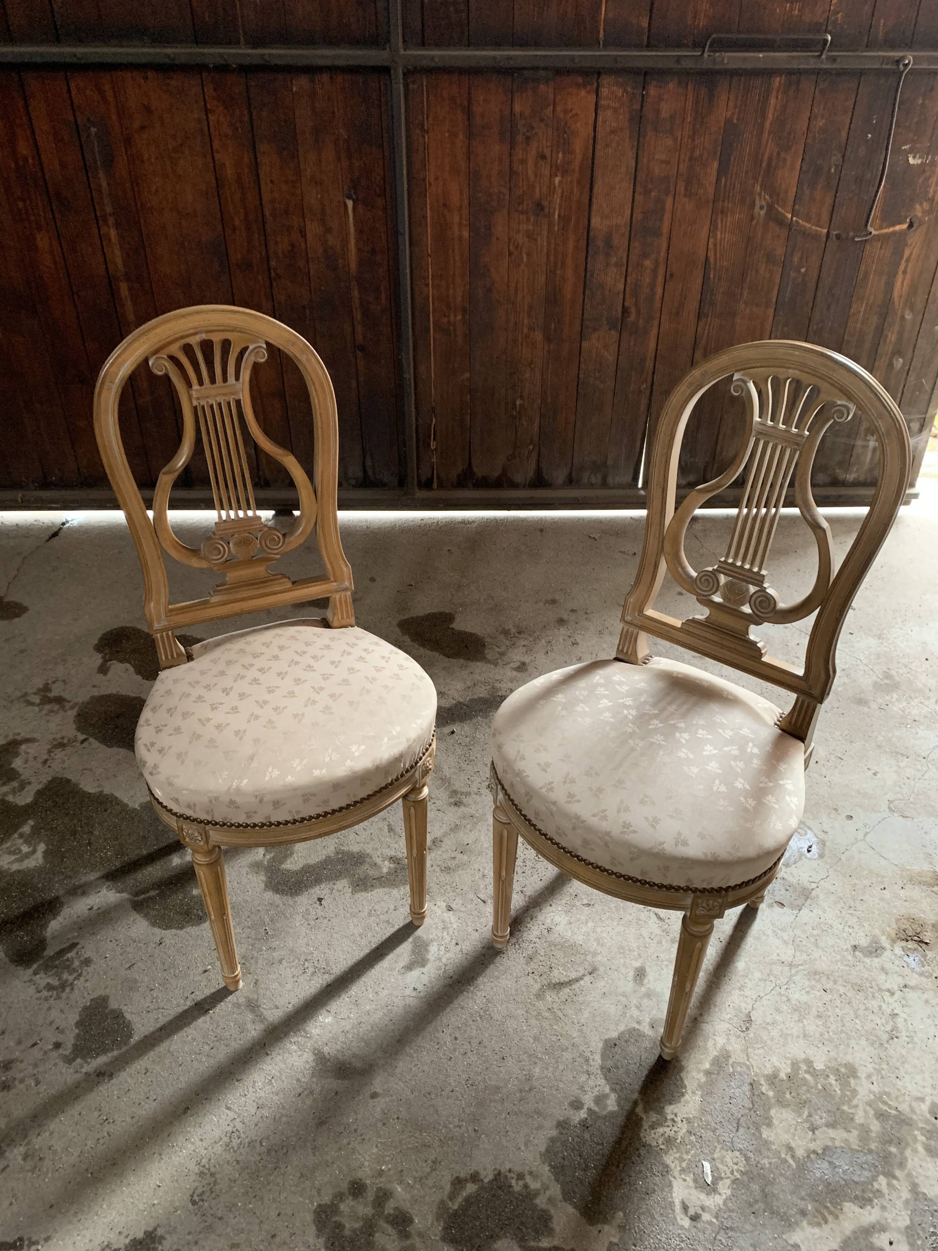 Pair of Louis XVI chairs