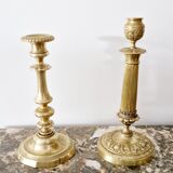 Bougeoir en bronze doré style Louis XVI