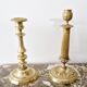 Louis XVI style gilt bronze candle holder