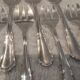 11 silver-plated oyster forks by Orbrille, 13.2cm