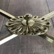 Neoclassical Oval Coffee Table in Brass and Carrara Marble, Janse House
