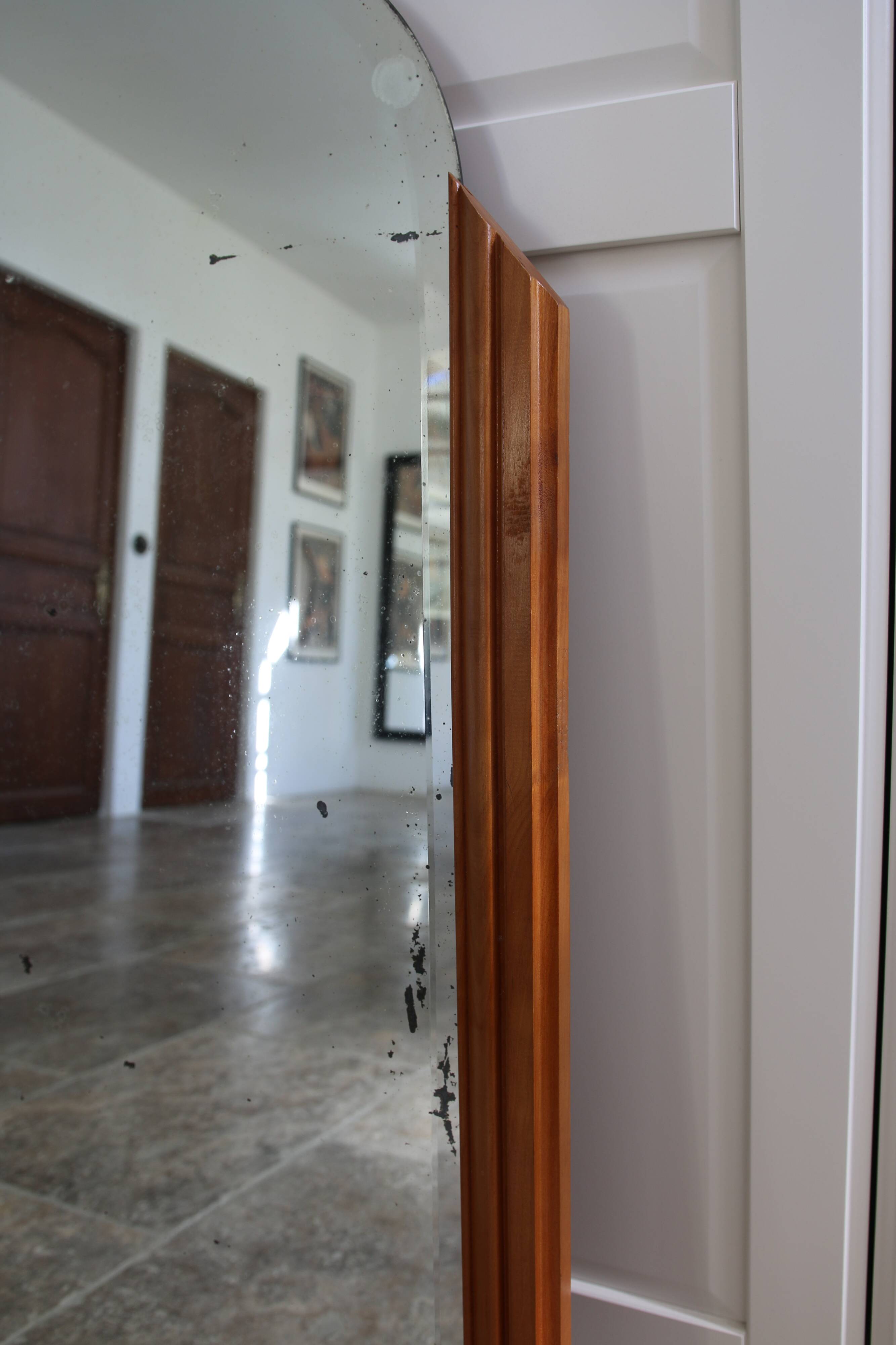 Bevelled grand mirror, Art Deco style, 1950s