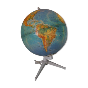 ancien globe terrestre - tripode