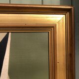 Large painting on panel