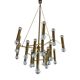 XXL 60s 70s chandelier Gaetano Sciolari for Sciolari Brass with 37 flames