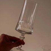 Crystal champagne glasses from France, set of 4
