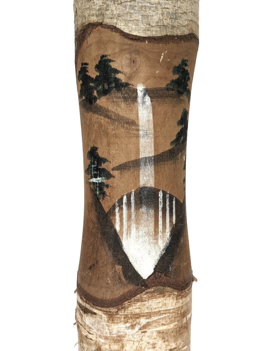 Kokeshi with Nô face theater Japan 1950-60