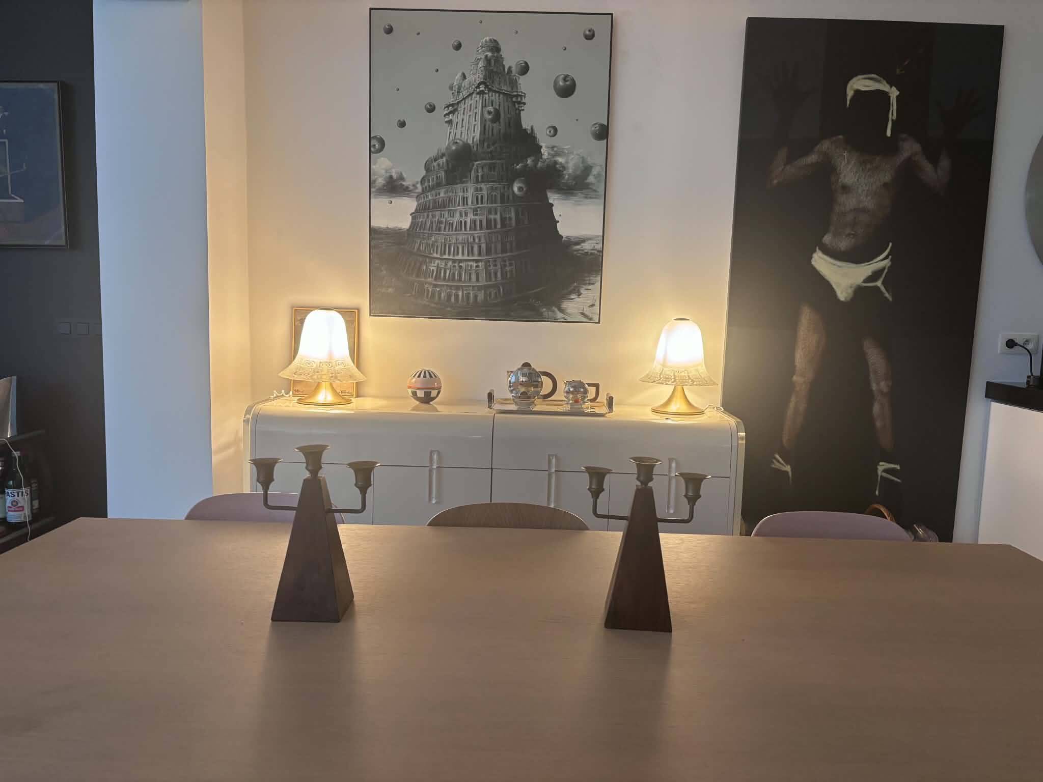 Candle holders pair