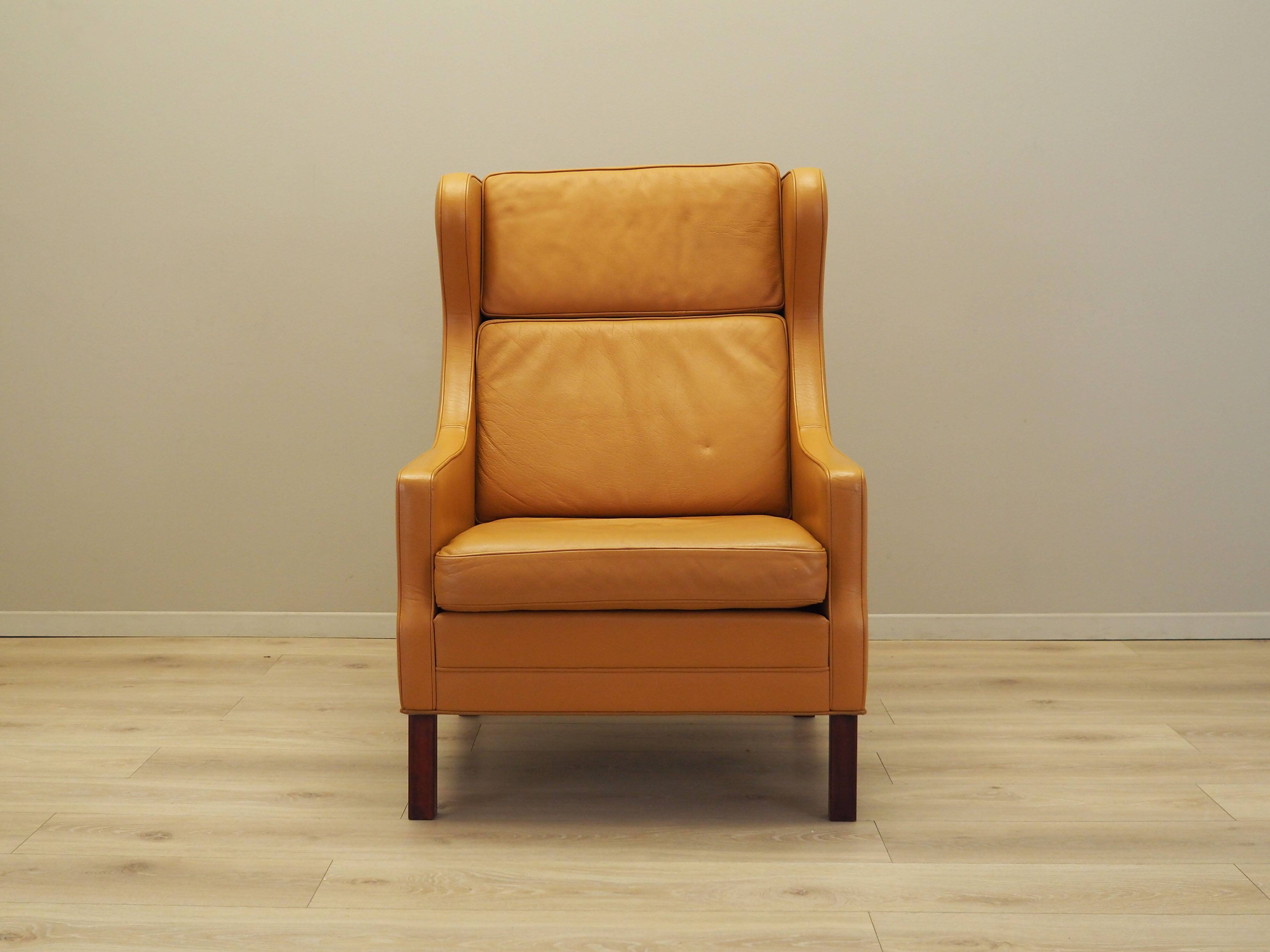 Orange armchair, Danish design, 1970s, production: Denmark