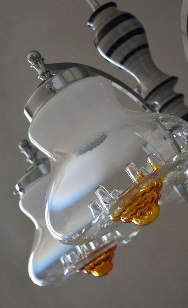 Original 1970's Vintage Mazzega Murano Chandelier