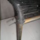 Chaise scoubidou métal chromé , vintage années 60