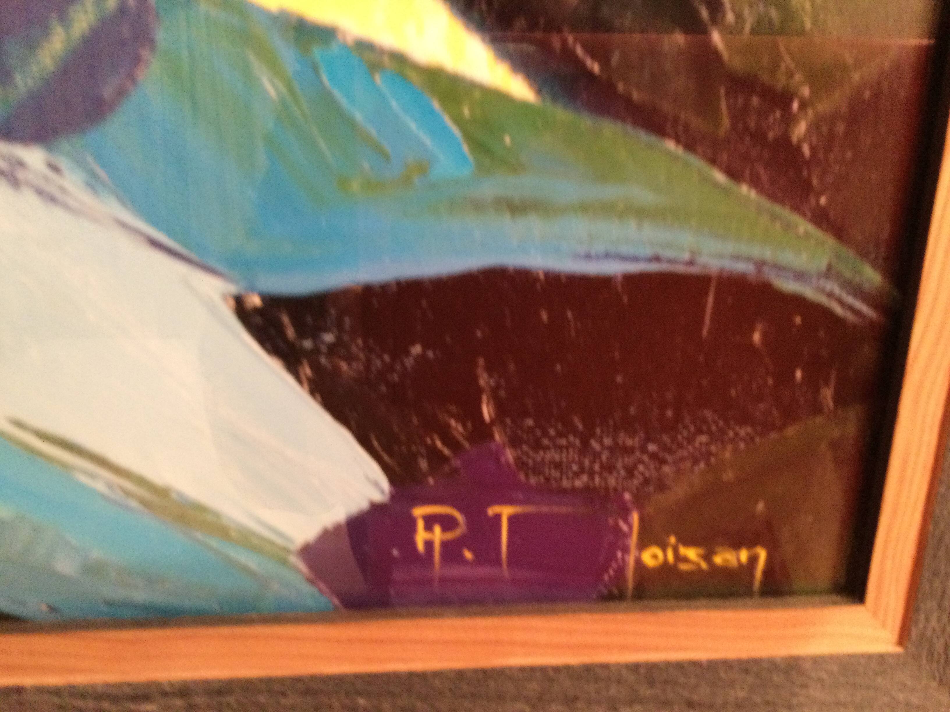 Reproduction moderne d'un paysage provençal