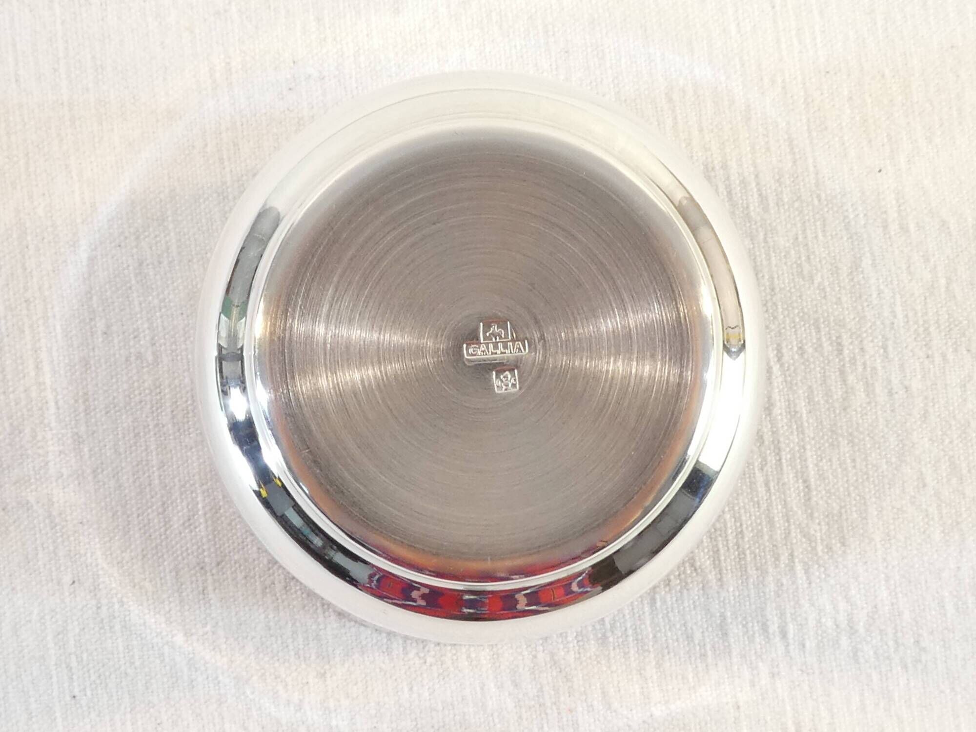 Timpani and towel ring in silver metal bapteme adornment