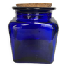 Large old blue glass jar