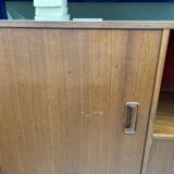 Scandinavian wooden high sideboard – 1960s