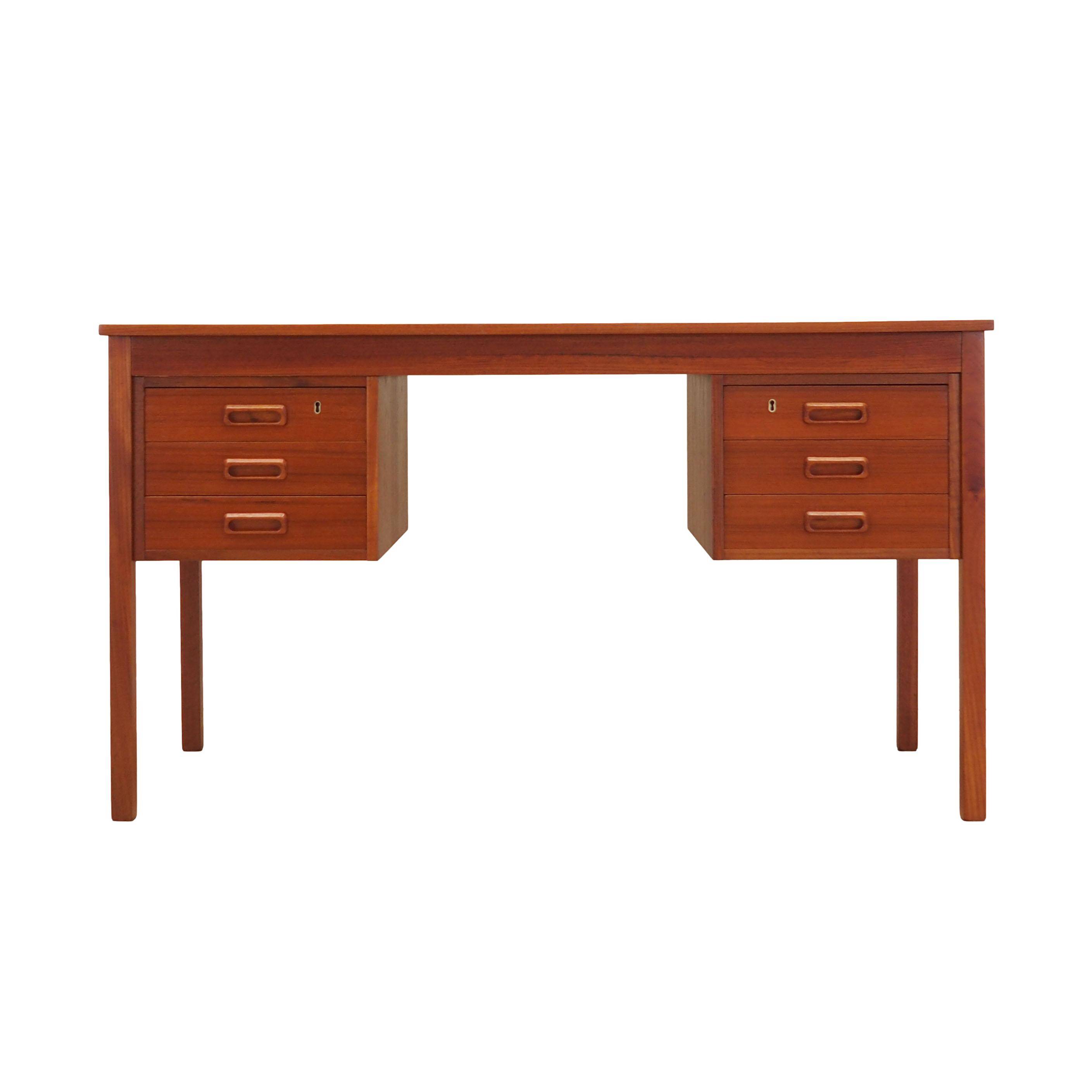 Teak desk, Danish design, 1970s, production: Denmark