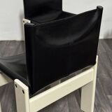 Monk Chairs attributed to Afra & Tobia Scarpa for Molteni&C, 1980s, Set of 4