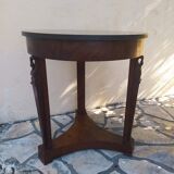 pedestal table Empire mahogany and marble period
