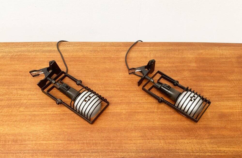 Lampes de table Vintage Italiennes Sintesi Pinza Clamp par Ernesto Gismondi pour Artemide, Ensemble de 2