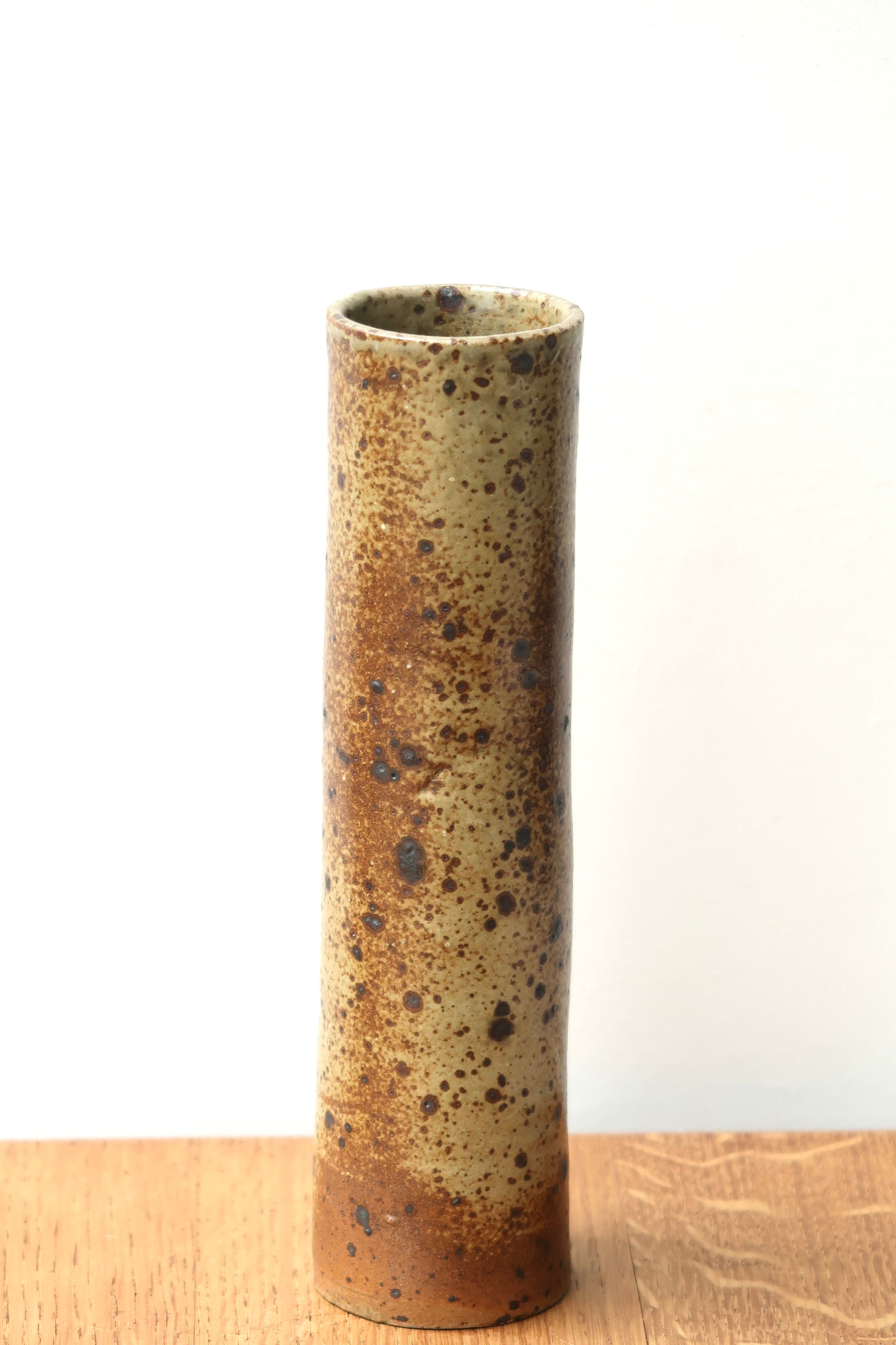 Sandstone roller vase by Charles Gaudry, 60s