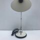 Table Aluminor lamp adjustable white metal and chrome vintage