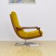Swivel armchair in velor upholstery, 1970s