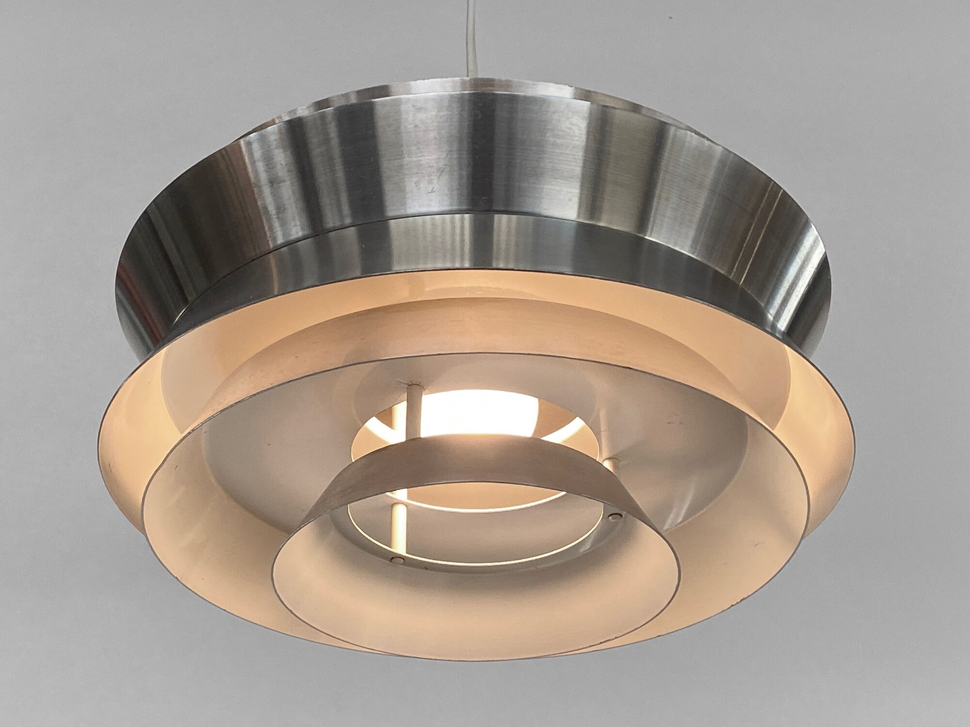 Pendant light "Trava" by Carl Thore for Granhaga Metallindustri. Sweden 1960s.