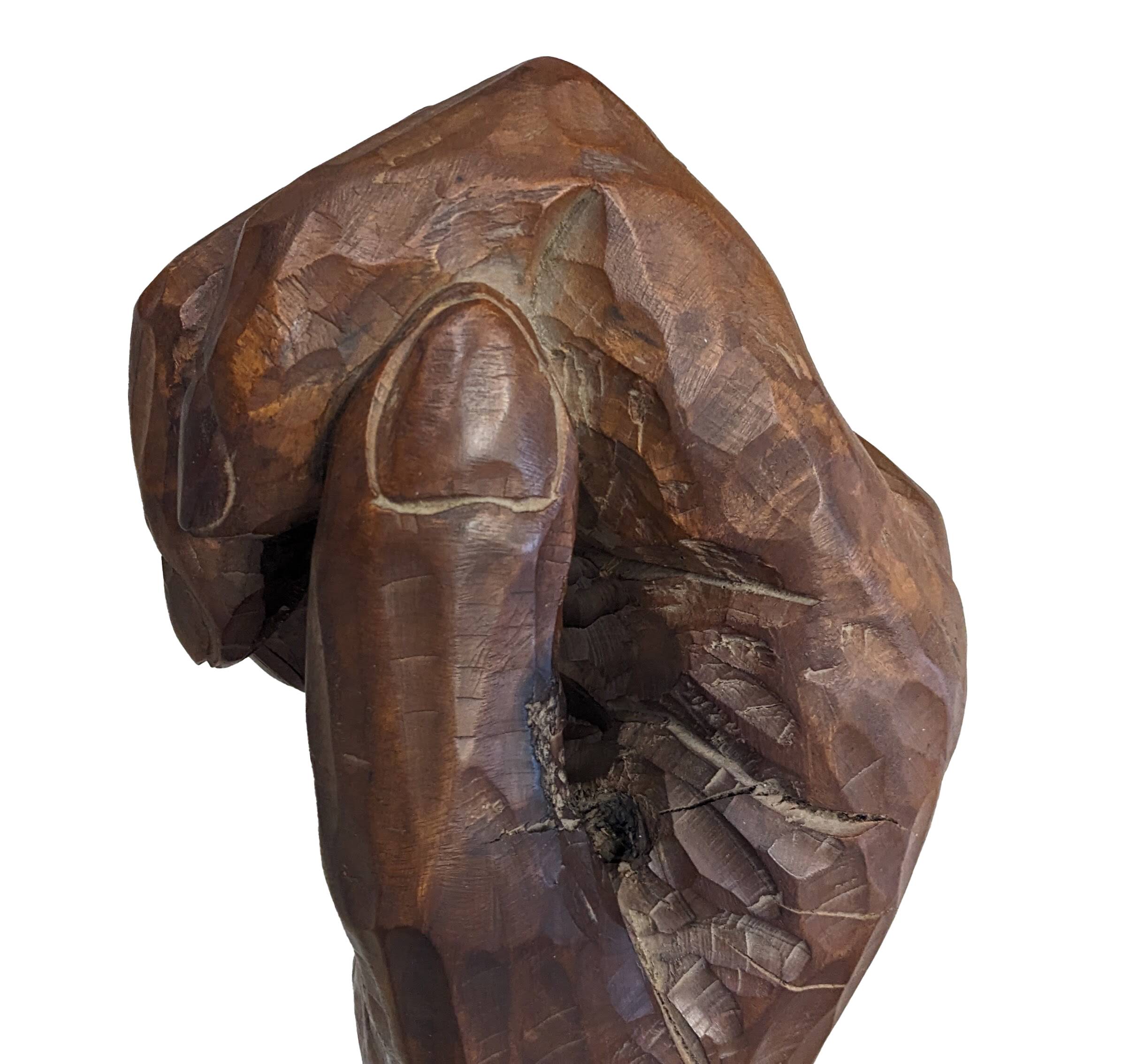 Grande main sculptée - Jean Paul Baurens - Sculpture en bois
