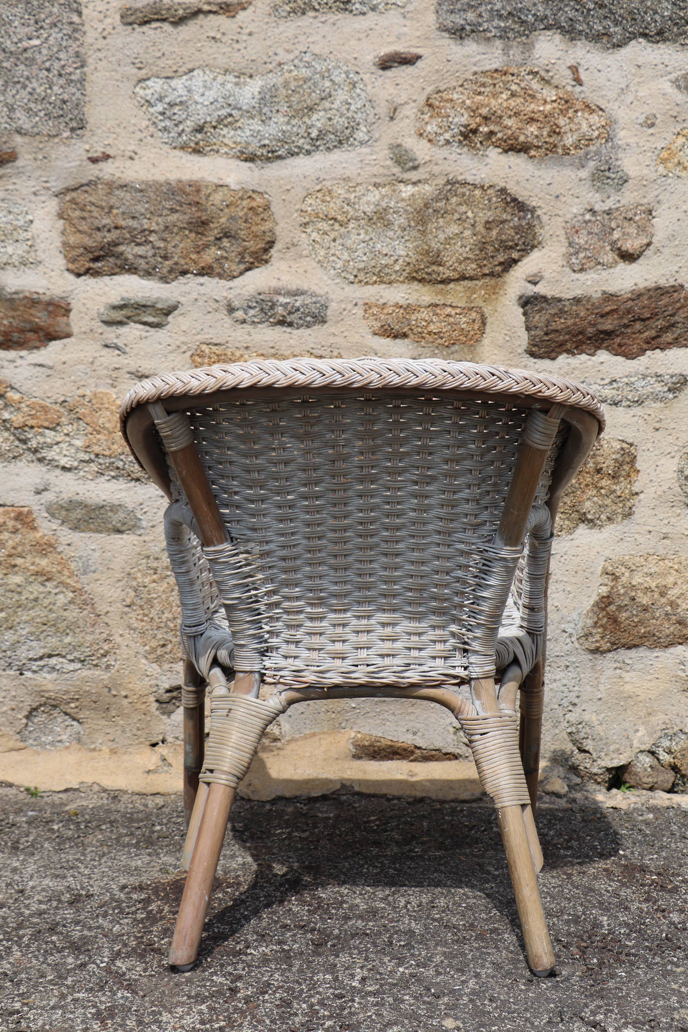 Garden wicker chair