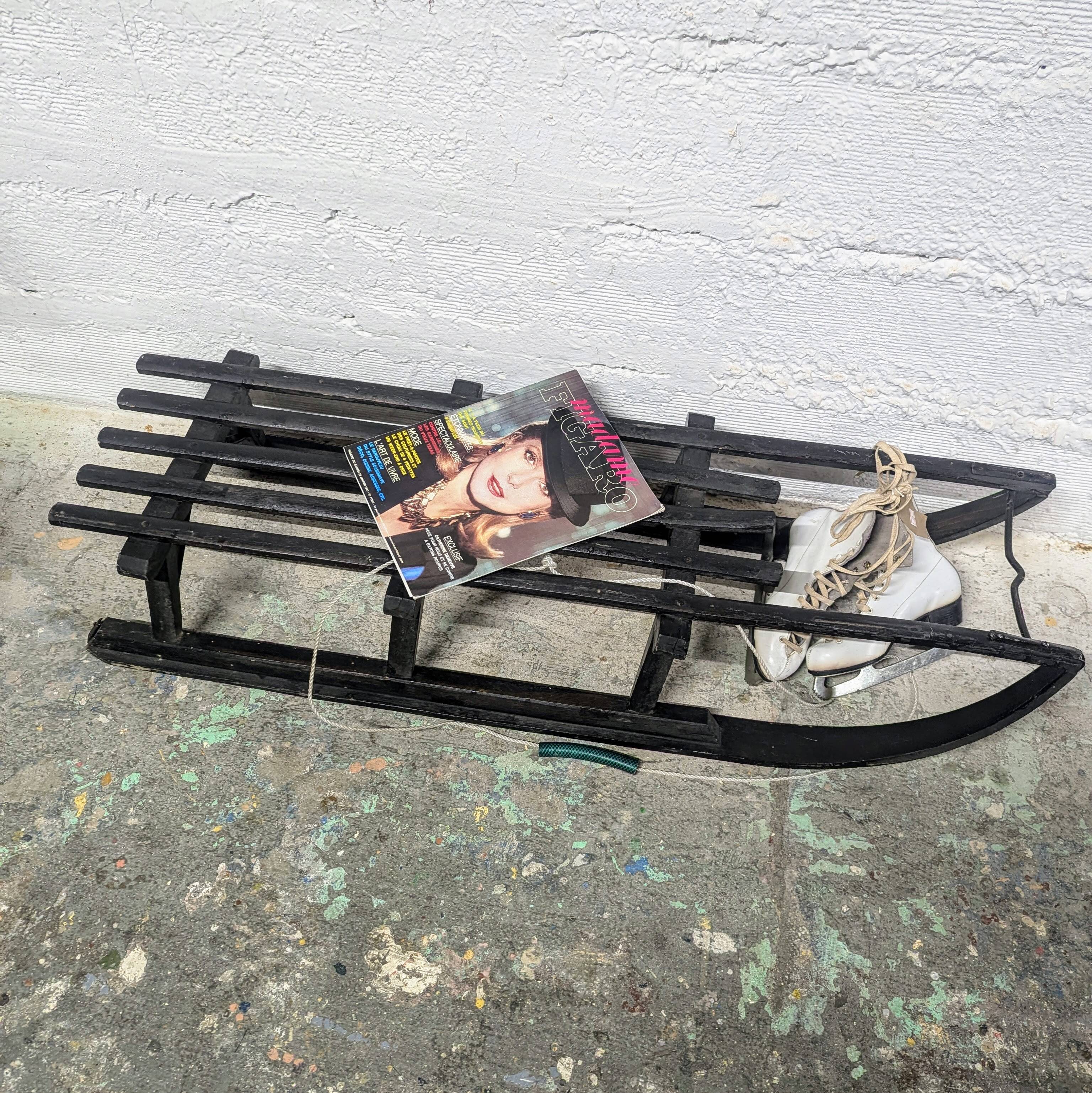 Wooden sled