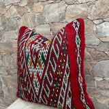 Berber Cushion, Vintage Moroccan Rug Cushion Cover, Berber Wool Cushion Covers.