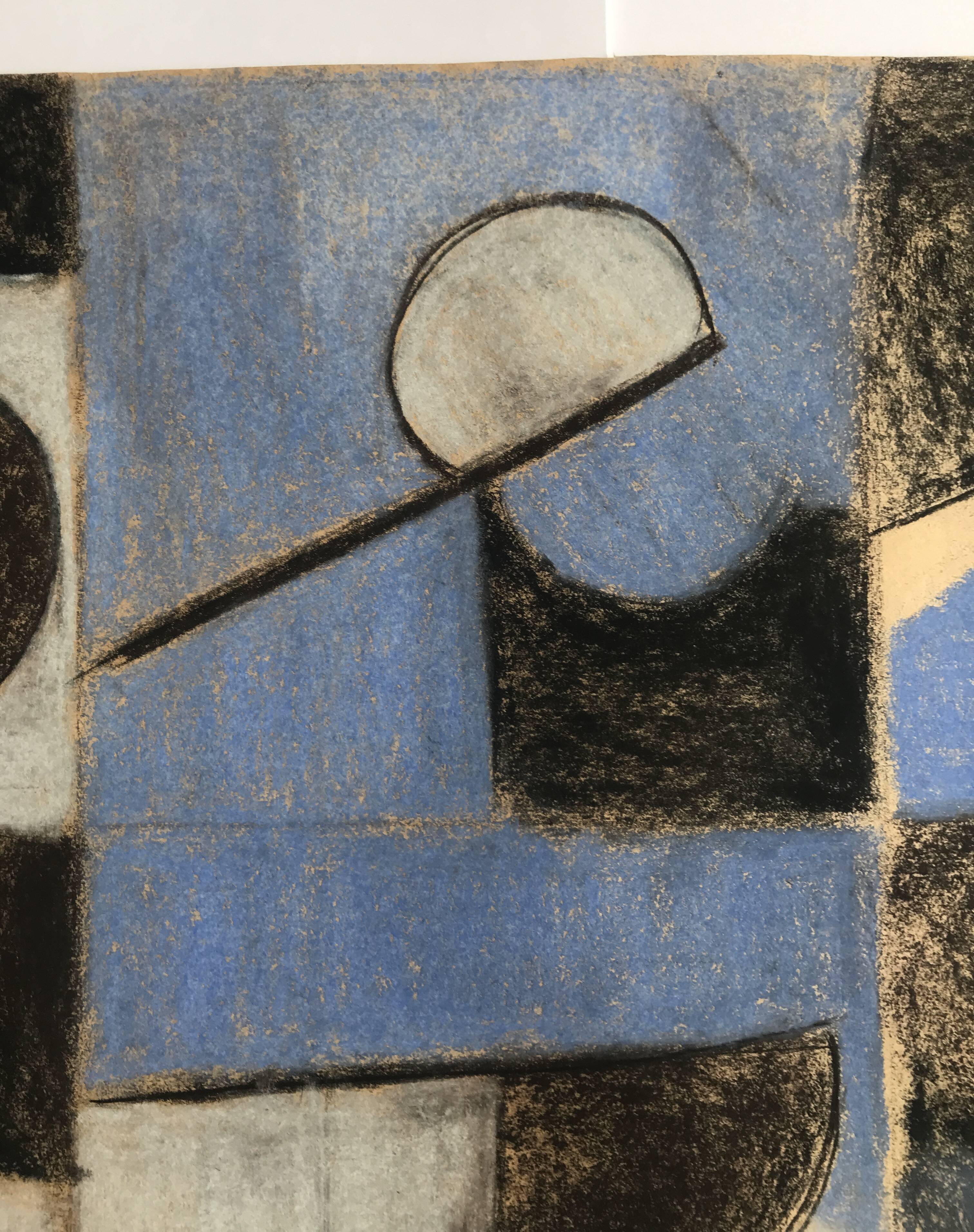 Heide lindecke, untitled, circa 1960-70. mixed media in colors on p