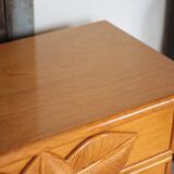 Vintage chest of drawers, Maugrion rattan chest of drawers for Roche Bobois